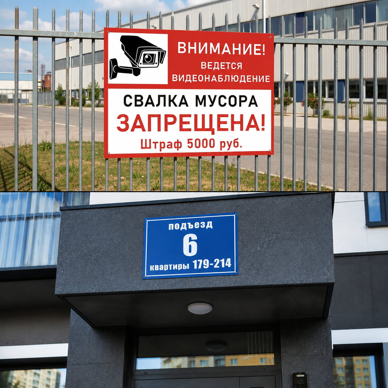 Указатели и информационные таблички